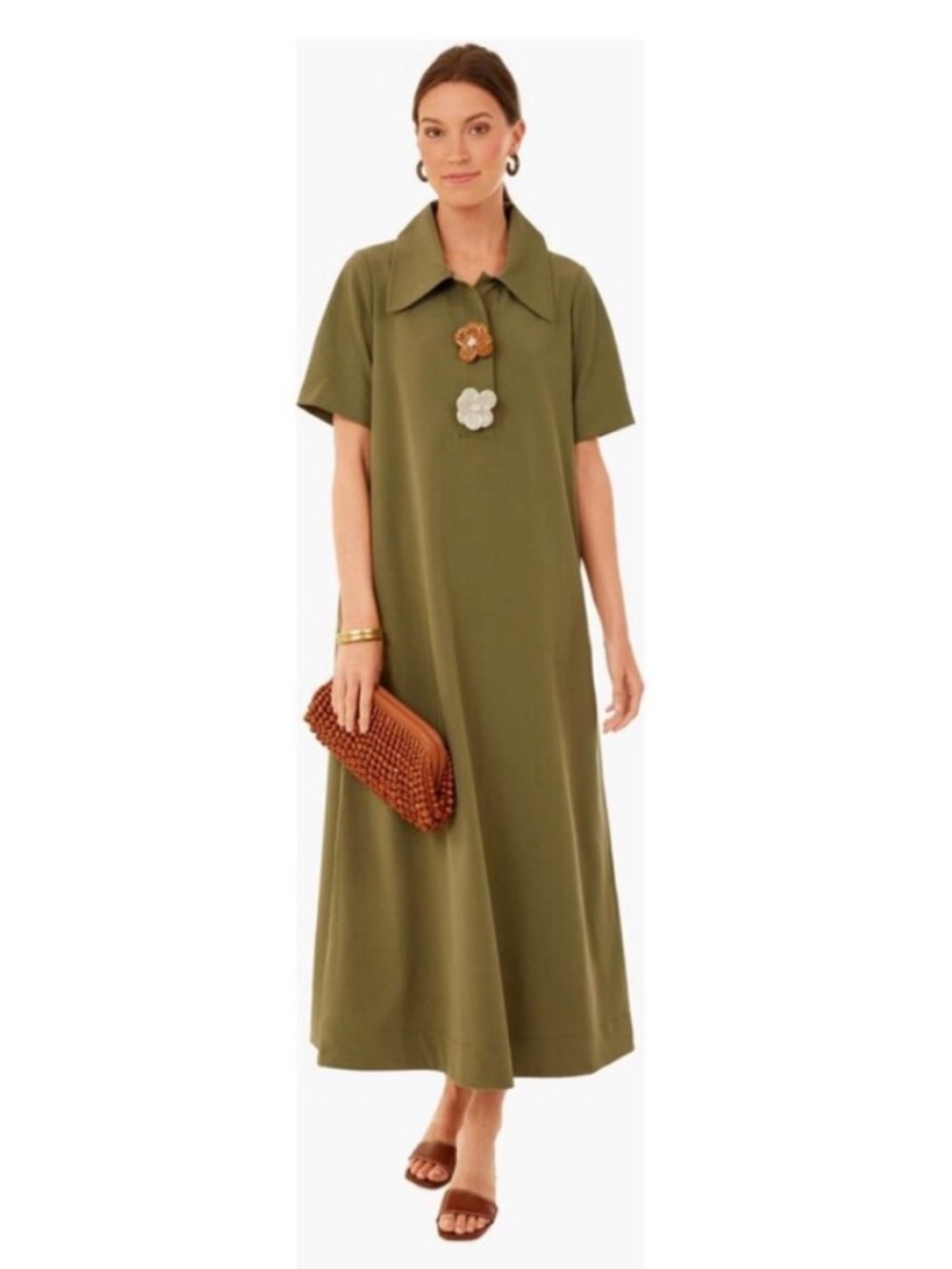 Tuckernuck Olive Green Scout Maxi Dress, Size Xs